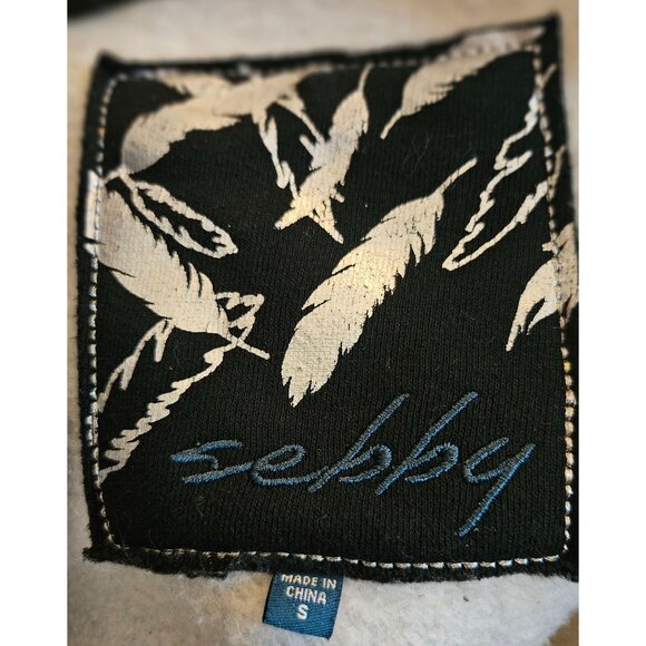 Sebby Womens Toggle Closure Hooded Poly-Blend Coat S Gray Black Made In China - Picture 3 of 9